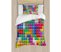 Colorful Blocks Art Duvet Cover Set