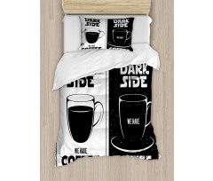 Space and Coffee Themed Duvet Cover Set