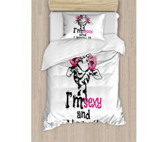 Funny Animal Fashion Duvet Cover Set