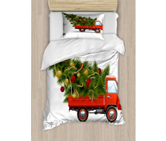 Xmas Truck and Tree Duvet Cover Set