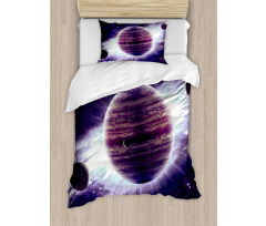 Outer Space Planets Mars Duvet Cover Set