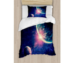 Outer Space Mars Planets Duvet Cover Set