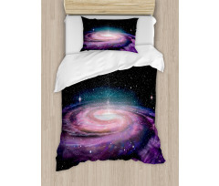 Galaxy in Outer Space Duvet Cover Set