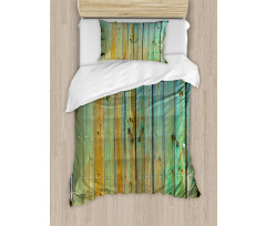 Rustic Old Wooden Gate Duvet Cover Set