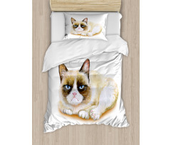 Grumpy Angry Cat Love Duvet Cover Set