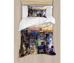 Urban Skyline of NYC Duvet Cover Set