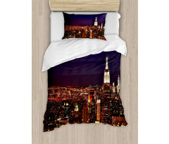 New York Manhattan Nİght Duvet Cover Set