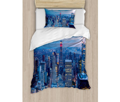 Sunset in NYC Photo Duvet Cover Set