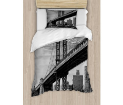 Bridge in New York City Duvet Cover Set