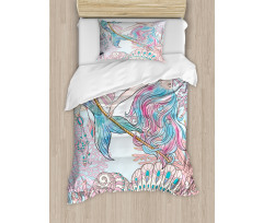 Greek Myth Seashell Duvet Cover Set