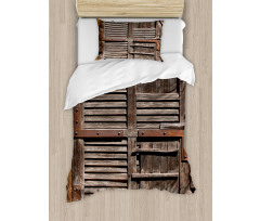 Wooden Italian Door Duvet Cover Set