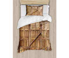 Retro Carving in Nepal Duvet Cover Set