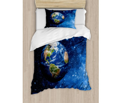 Planet Earth Solar System Duvet Cover Set