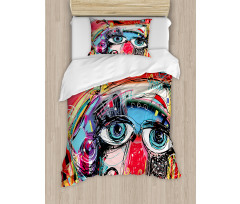 Grafitti Sketchy Paint Duvet Cover Set