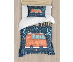 Hippie Words Duvet Cover Set