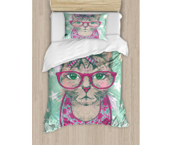 Animal Fashion Hipster Duvet Cover Set