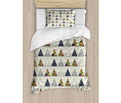 Abstract Triangle Duvet Cover Set