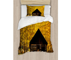 Farmhouse in Aspen Tree Duvet Cover Set