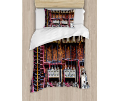 Rusted Electrical Panel Duvet Cover Set
