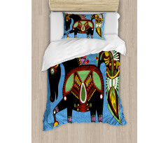 Folkloric Animal Duvet Cover Set