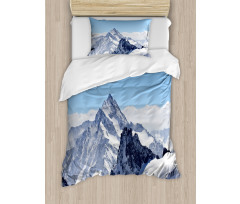 Snowy Mountain Peaks Duvet Cover Set