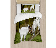 Farm Life with Goats Duvet Cover Set