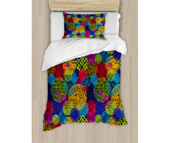 Geometric Sketchy Forms Duvet Cover Set