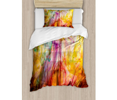 Rainbow Colored Image Duvet Cover Set