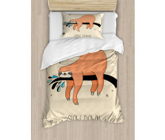 Sleepy Sloth Cartoon Duvet Cover Set