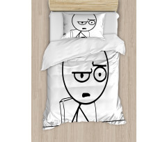 So What Guy Meme Face Duvet Cover Set