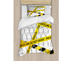 Crime Scene Bands Duvet Cover Set