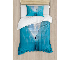 Frozen Ice Mountains Duvet Cover Set