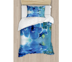 Natural Orchids Duvet Cover Set