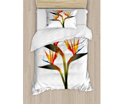 Ombre Tropical Garden Duvet Cover Set