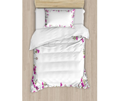Leaves Buds and Branches Duvet Cover Set