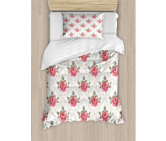 Romantic Shabby Plant Duvet Cover Set