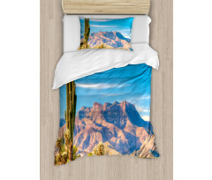 Landscape of Mountain Duvet Cover Set