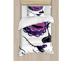 Sugar Skull Girl Duvet Cover Set