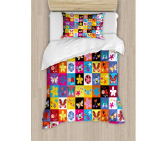 Beetles Flowers Bees Duvet Cover Set