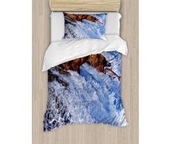 Grizzly Bear at Katmai Duvet Cover Set