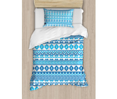 Folk Cultural Forms Duvet Cover Set