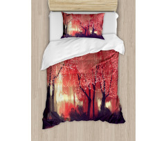 Charming Mist Forest Duvet Cover Set