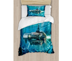 Science Fiction Submarine Duvet Cover Set