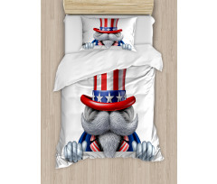 Uncle Sam Hat Duvet Cover Set