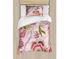 Swirl Leaf Lines Bohem Duvet Cover Set