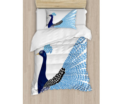 Exotic Peacock Feather Duvet Cover Set