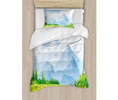 Summer Meadow with Daisy Duvet Cover Set