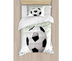 Football Soccer Ball Duvet Cover Set