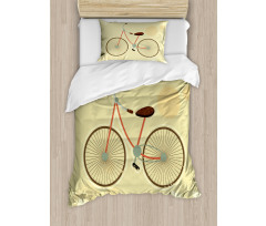 Postcard of Retro Bike Duvet Cover Set