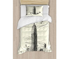 Urban Skyscrapers Duvet Cover Set